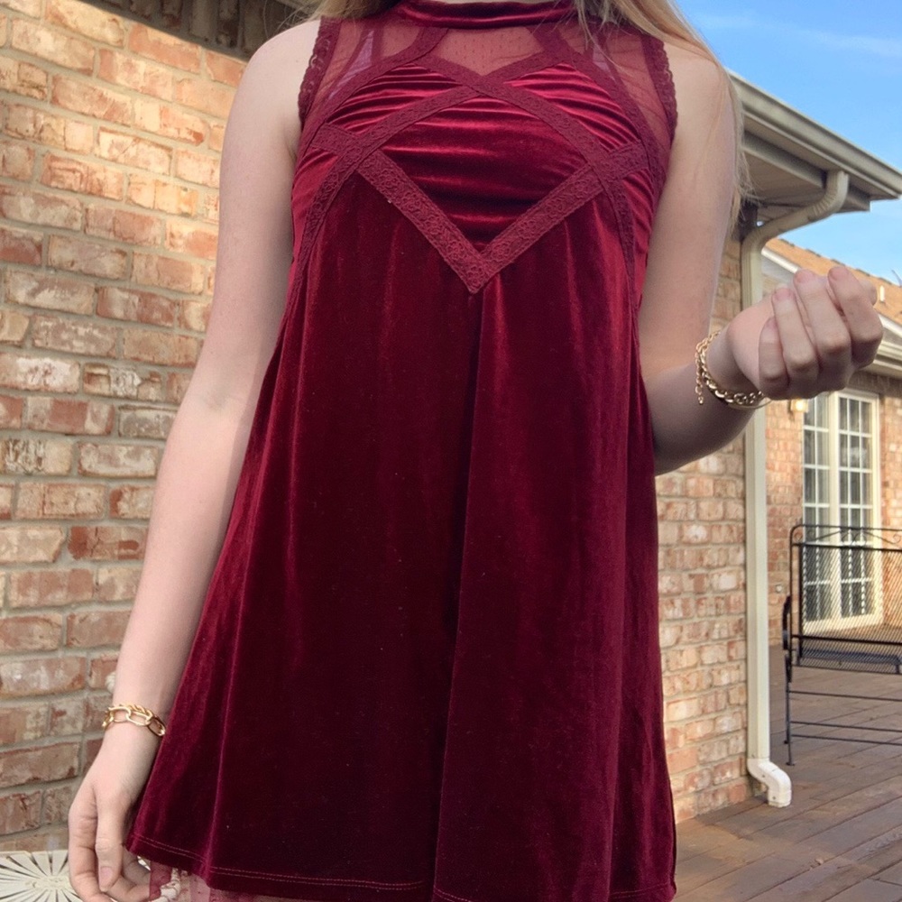 Maroon dress